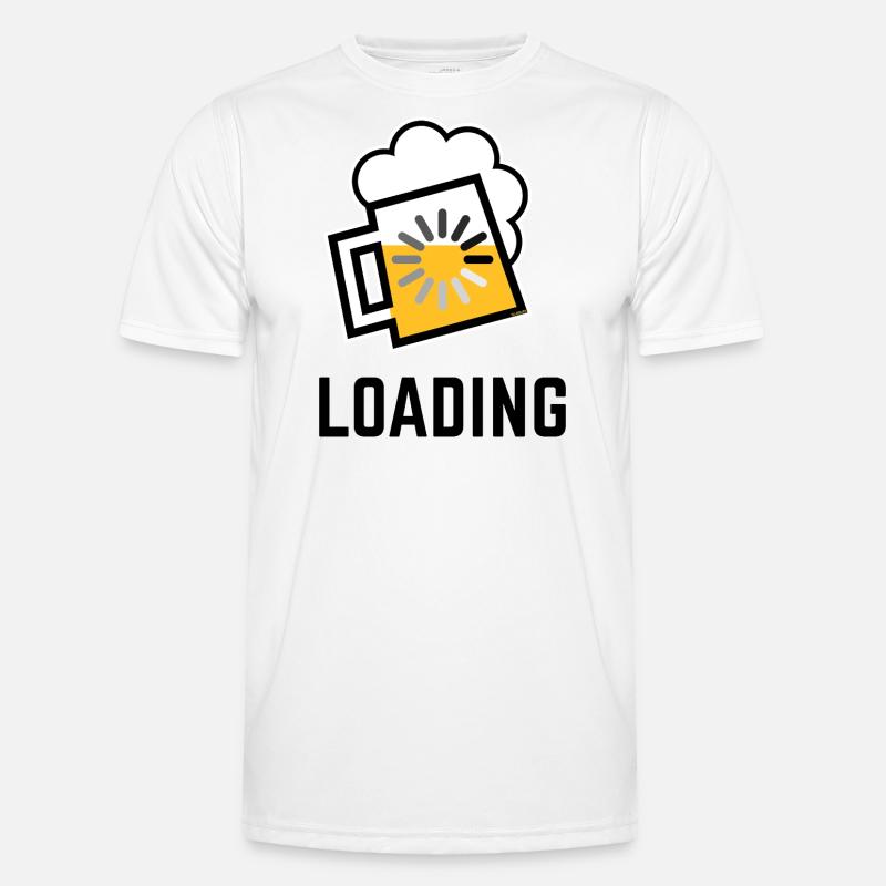 XLoading (P) - Männer Funktions-T-Shirt - Weiß