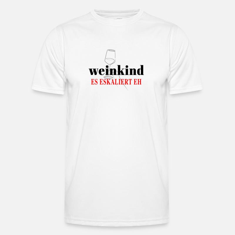 Weinkind Wein Alkohol Trinker Rot - Weisswein Männer Funktions-T-Shirt