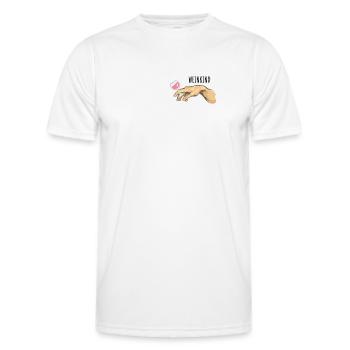Weinkind Wein Alkohol Trinker Rot - Weisswein - Männer Funktions-T-Shirt - Weiß - Vorne - AI Model Male 178 dark (178cm)
