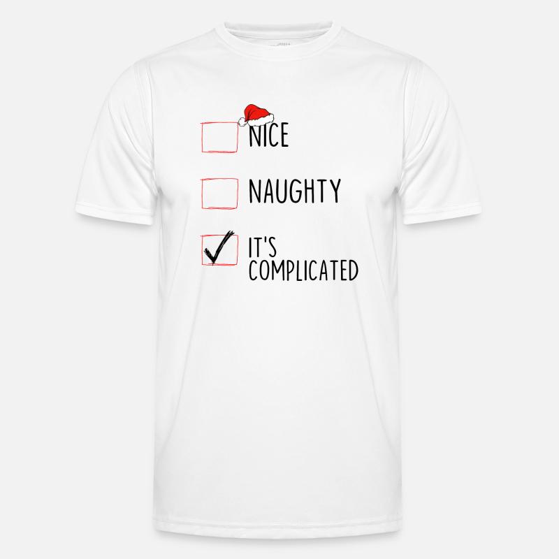 Nice Naughty It's Complicated Men's Functional T-Shirt