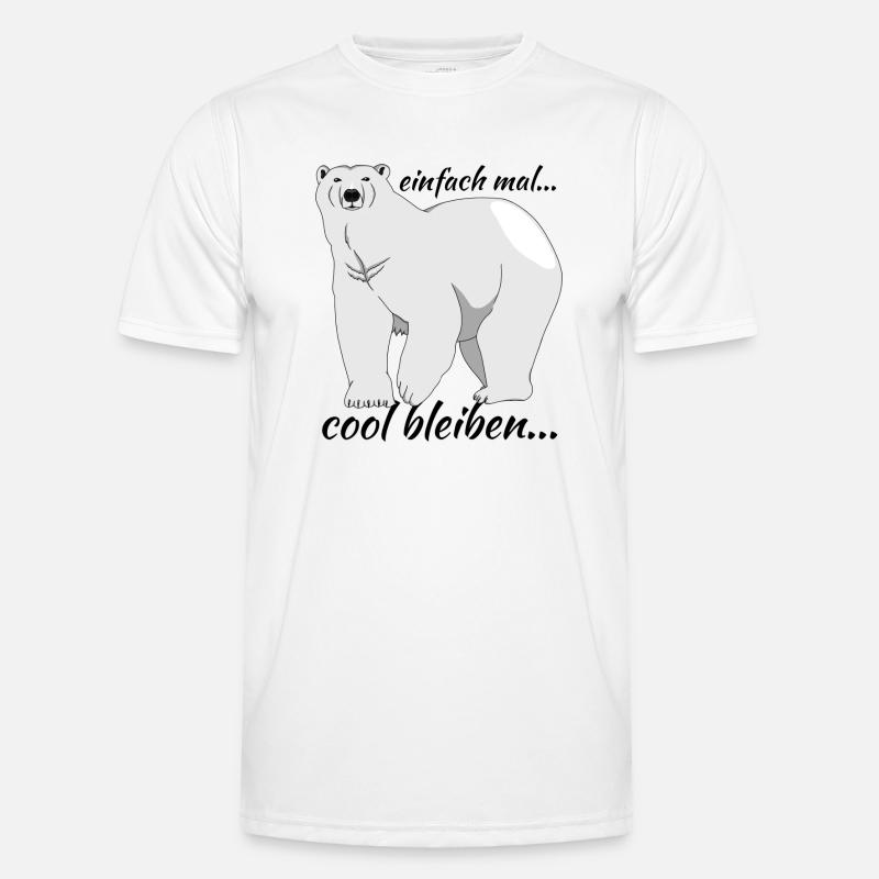 Eisbär "einfach mal cool bleiben..." Männer Funktions-T-Shirt