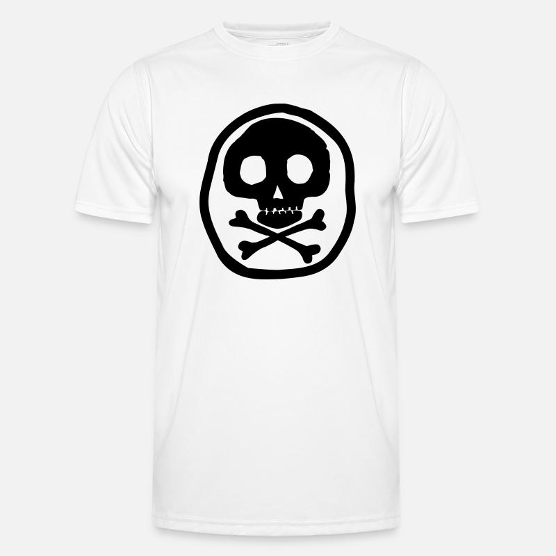 Schädel & Knochen Männer Funktions-T-Shirt