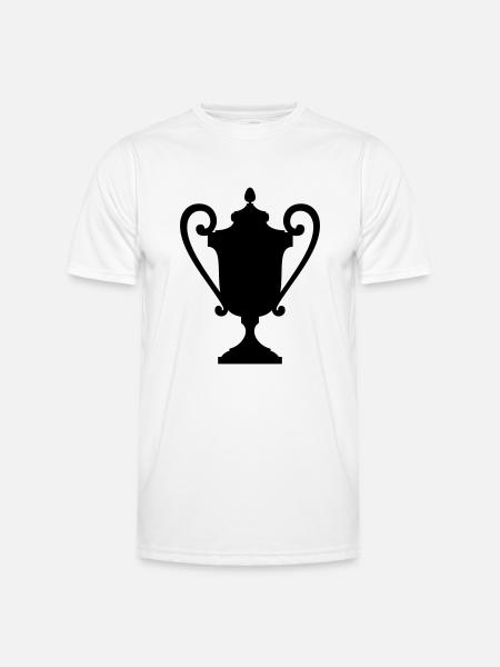 sport racing trophy - Männer Funktions-T-Shirt - Weiß