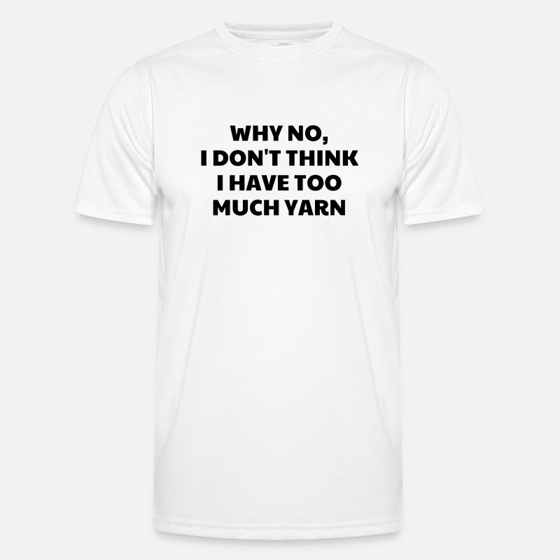 Stricken / stricker / Sticken / mode - Männer Funktions-T-Shirt - Weiß