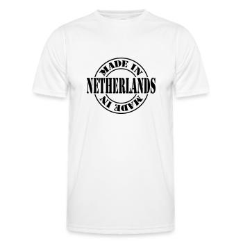 made in netherlands m1k2 - T-shirt sport Homme - blanc - Devant - AI Model Male 178 dark (178cm)