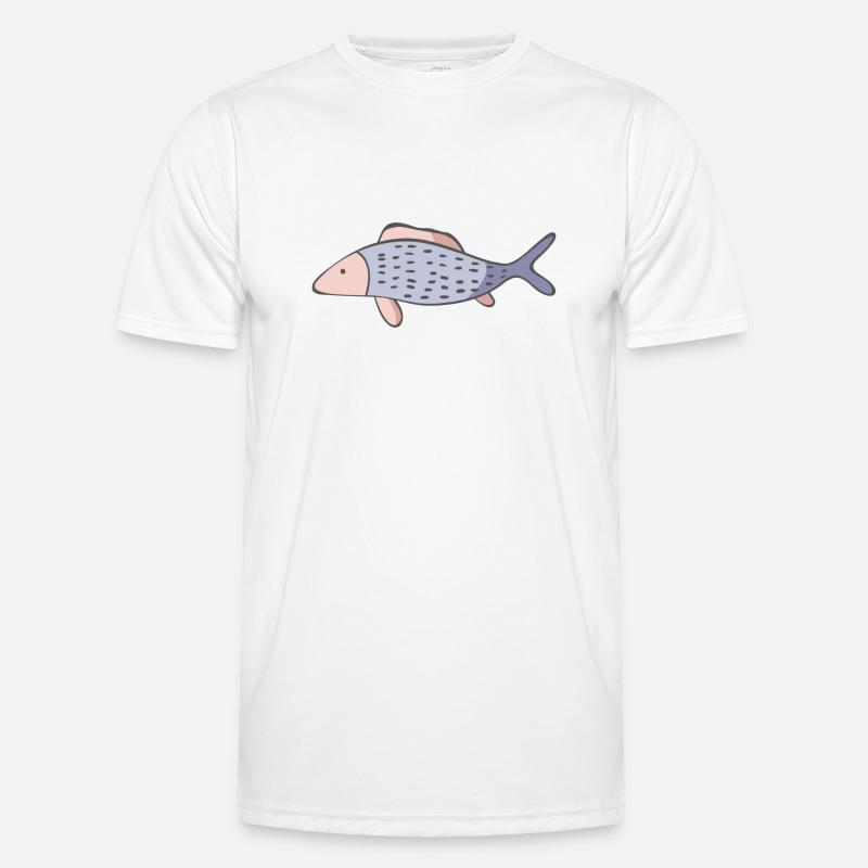 Fisch Männer Funktions-T-Shirt