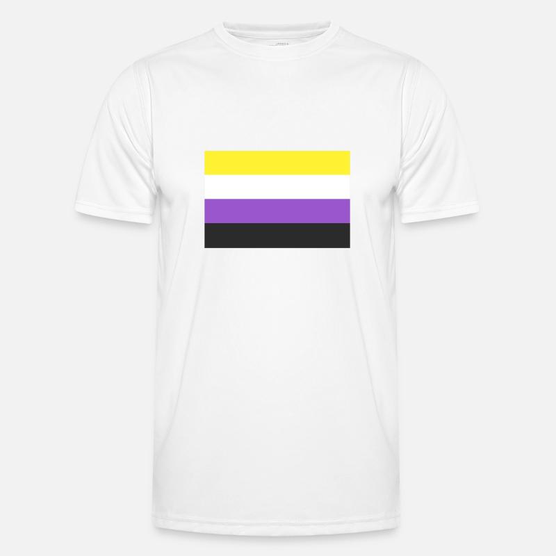 Non-binary Flagge Männer Funktions-T-Shirt