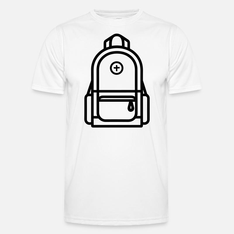 Backpack - Men's Functional T-Shirt - white