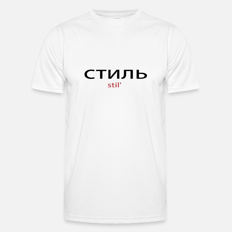 Russisch mit Stile Männer Funktions-T-Shirt