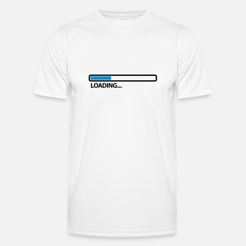 loading_2c - Männer Funktions-T-Shirt - Weiß