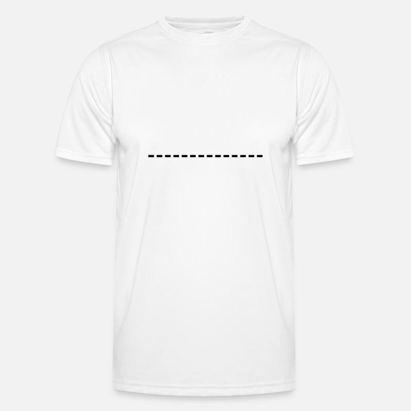 dashed line Men's Functional T-Shirt