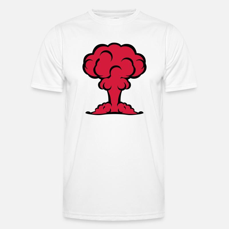 Atom-Nuclear-Pilsen Bombe Explosion - Männer Funktions-T-Shirt - Weiß
