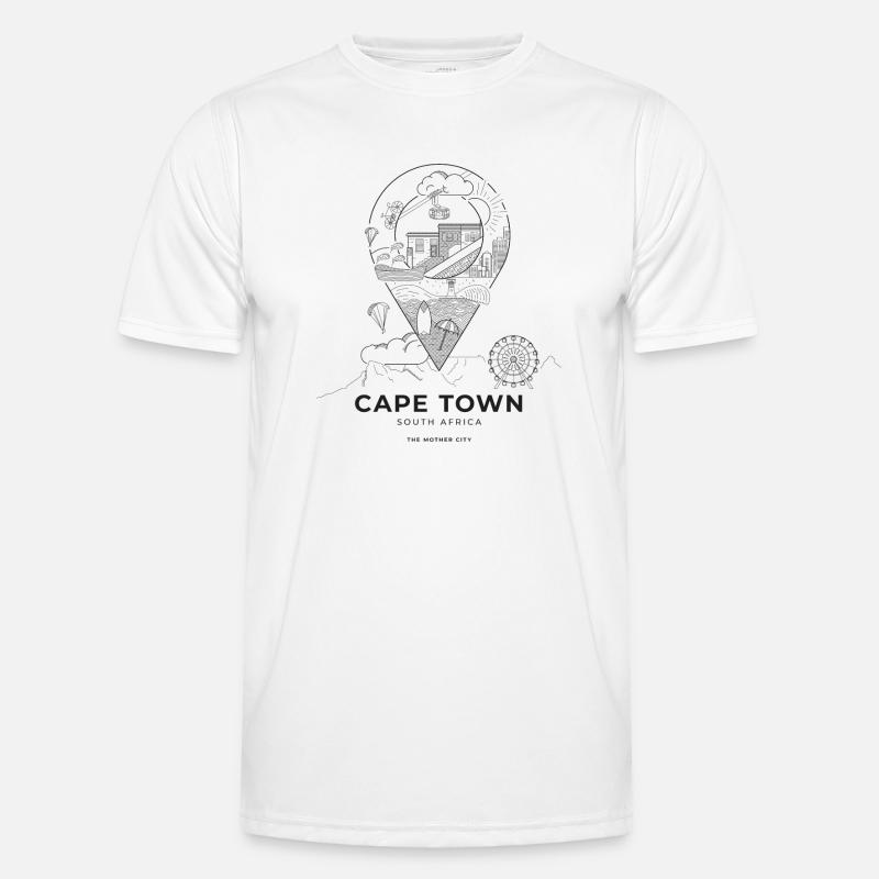 Le Cap, Afrique du Sud T-shirt sport Homme