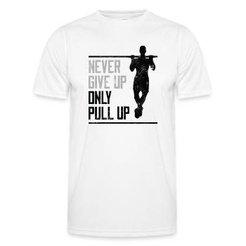 Fitness Motivation - Men's Functional T-Shirt - white - Front - AI Model Male 178 dark (178cm)