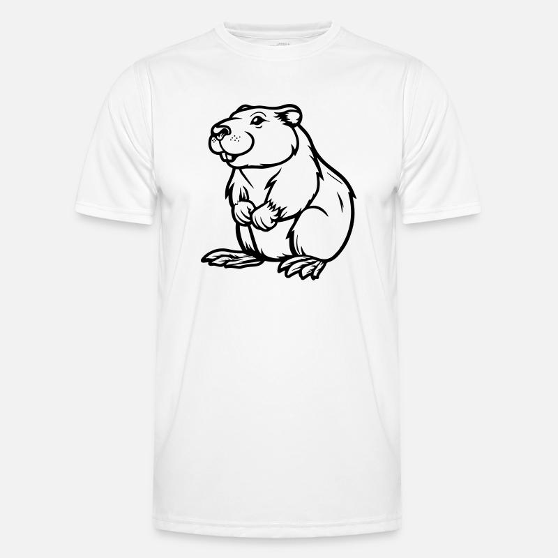 hamster comic tier - Männer Funktions-T-Shirt - Weiß