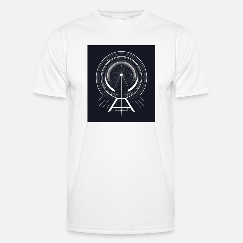 Abstract Geometric GraphicsAbstract Graph - Men's Functional T-Shirt - white