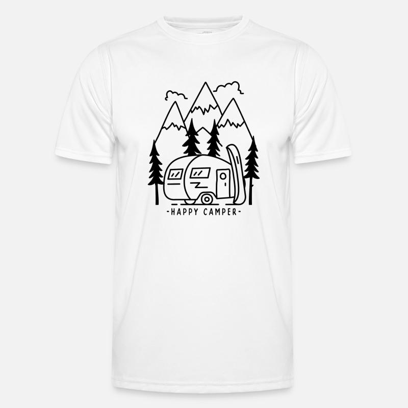 Camping Camper - Men's Functional T-Shirt - white