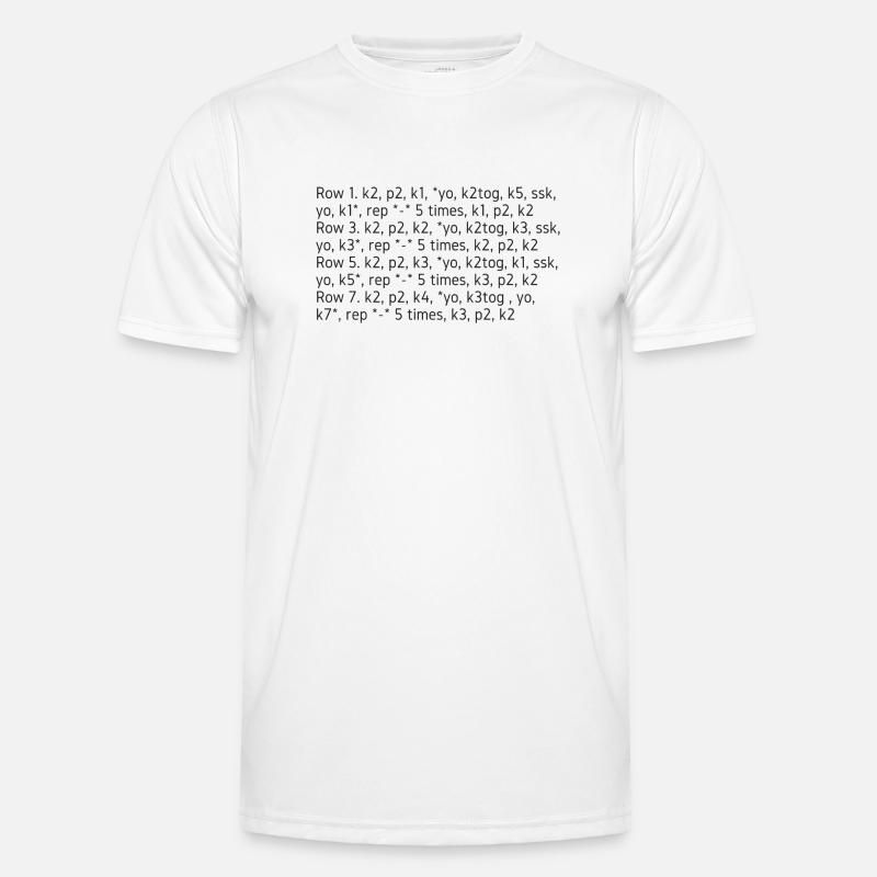 Knit-Talk, dunkel Männer Funktions-T-Shirt