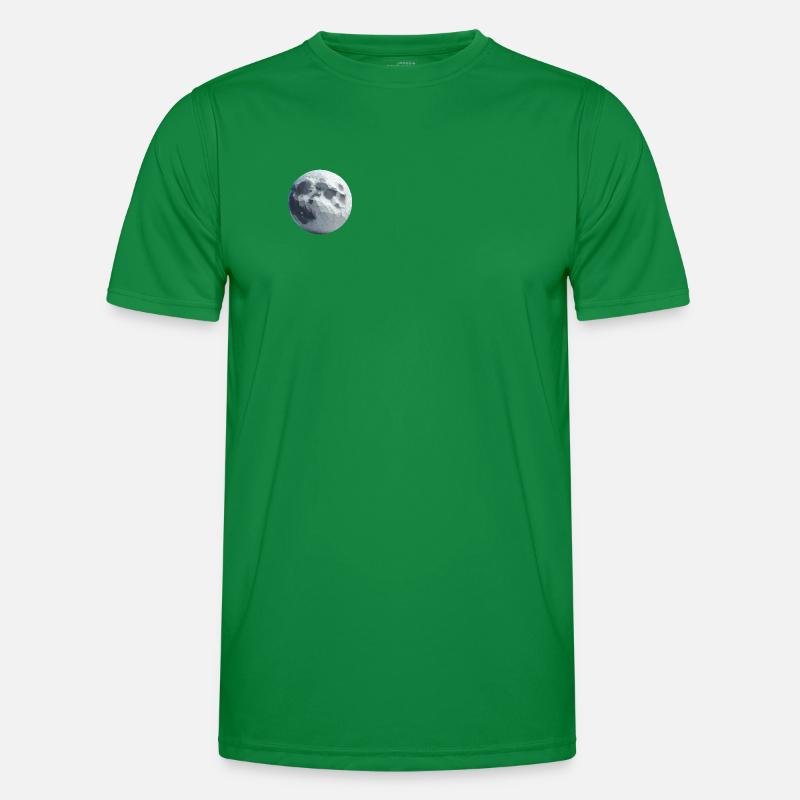 Moon Polygon Men's Functional T-Shirt
