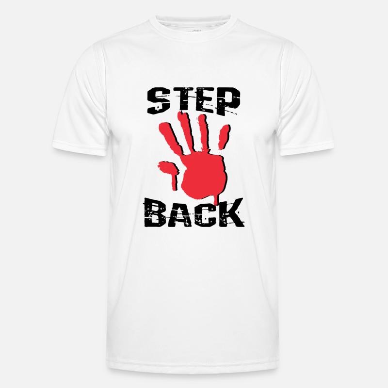 Step back - Men's Functional T-Shirt - white