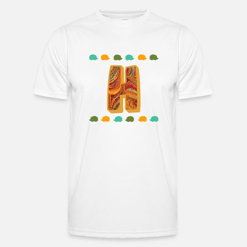 Hedgehog E 22 h - Men's Functional T-Shirt - white