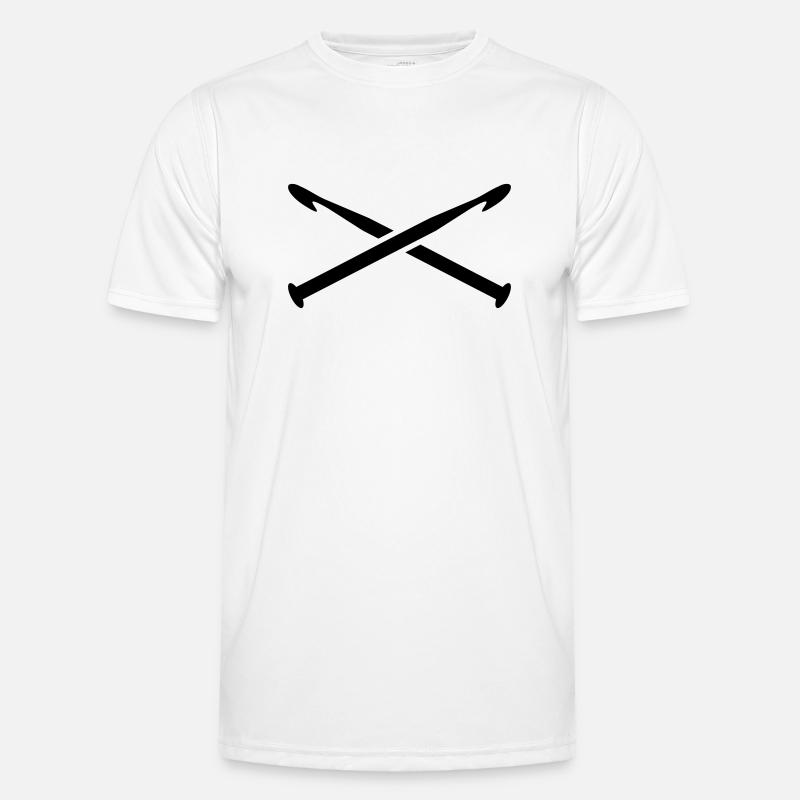 Häkeln Männer Funktions-T-Shirt