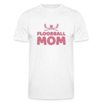 Floorball Player Floorball Mom Mama Mother - Men's Functional T-Shirt - white - Front - AI Model Male 178 dark (178cm)
