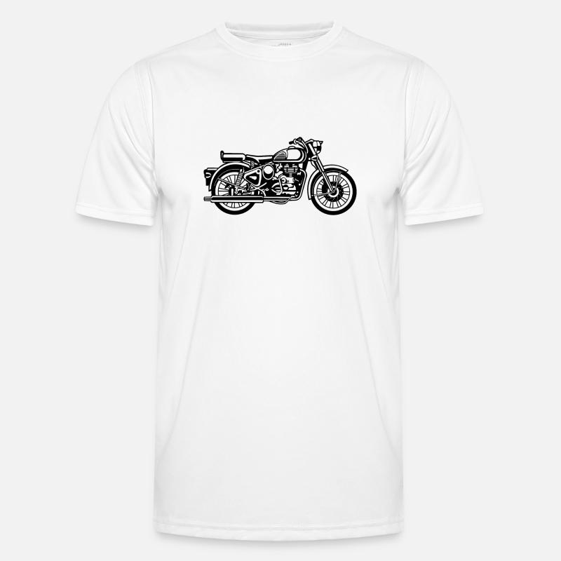 Motorrad / Motorcycle 02_schwarz Männer Funktions-T-Shirt