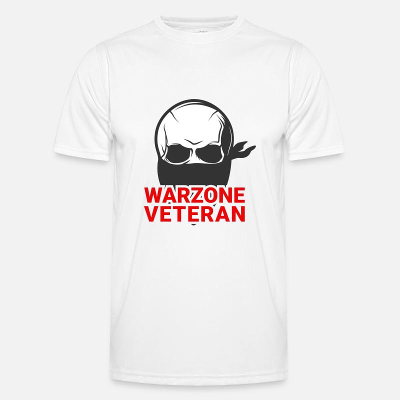 Warzone Veteran COD - Männer Funktions-T-Shirt - Weiß