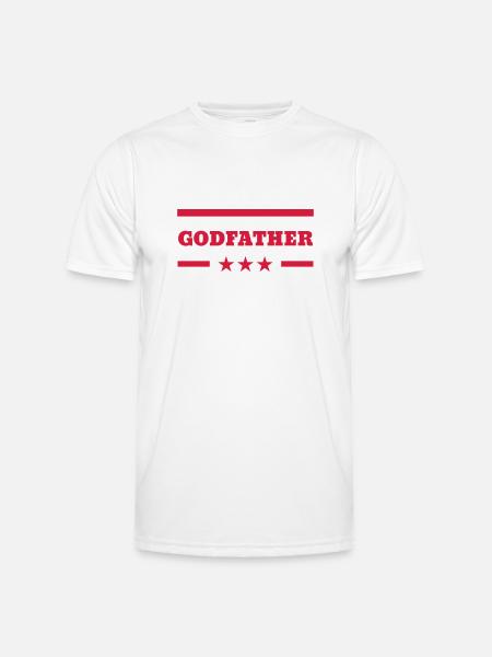 Godfather Godmother Patin Pate Parrain Marraine - Men's Functional T-Shirt - white