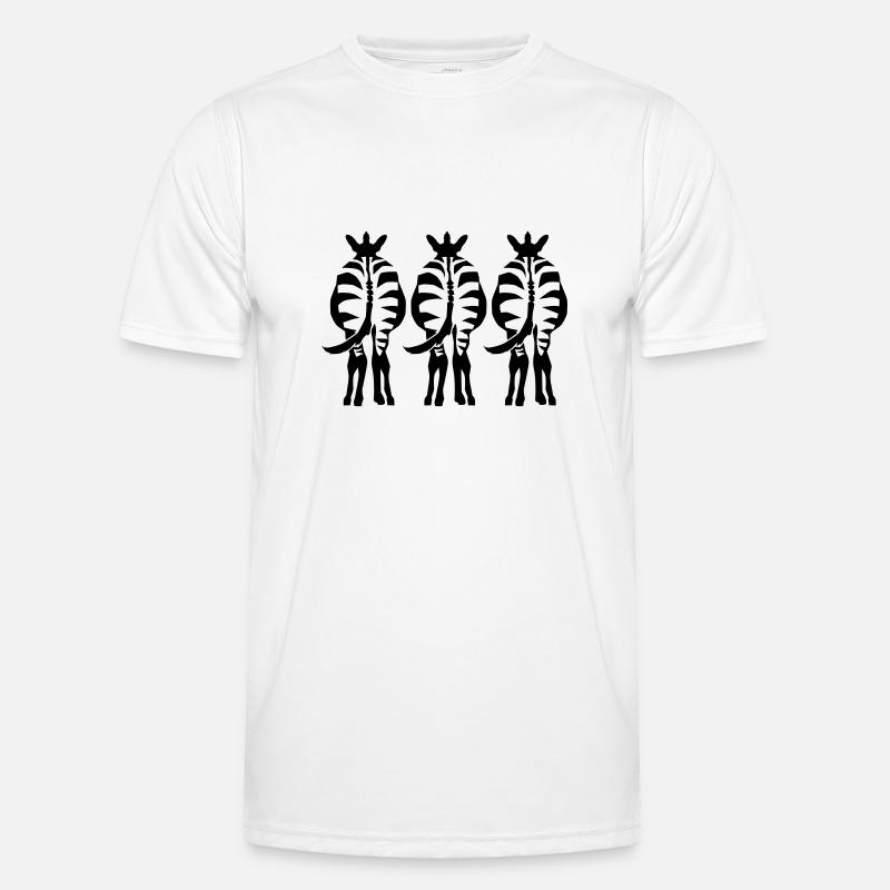 Zebra Männer Funktions-T-Shirt