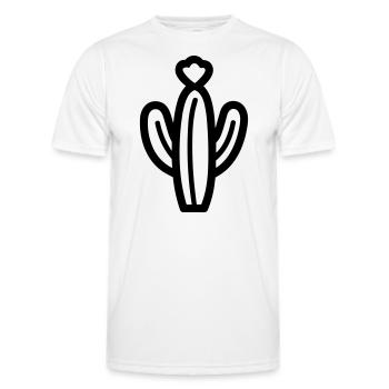 Cactus - T-shirt sport Homme - blanc - Devant - AI Model Male 178 dark (178cm)