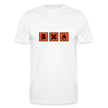 Chemist - Men's Functional T-Shirt - white - Front - AI Model Male 178 dark (178cm)