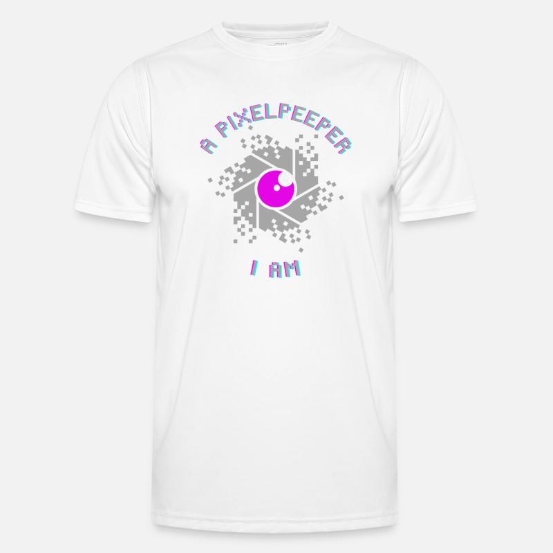 A pixelpeeper I am - Men's Functional T-Shirt - white