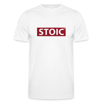 Stoïc - T-shirt sport Homme - blanc - Devant - AI Model Male 178 dark (178cm)
