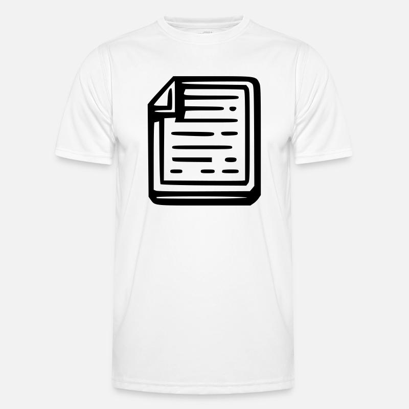 Notes - Men's Functional T-Shirt - white