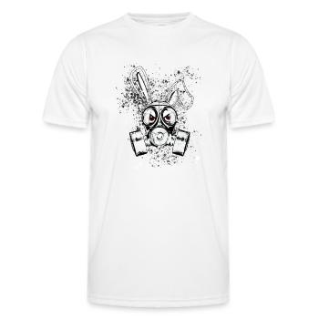 follow into the next level - Männer Funktions-T-Shirt - Weiß - Vorne - AI Model Male 178 dark (178cm)