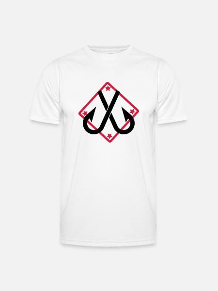 Fischer - Fischerei - Männer Funktions-T-Shirt - Weiß