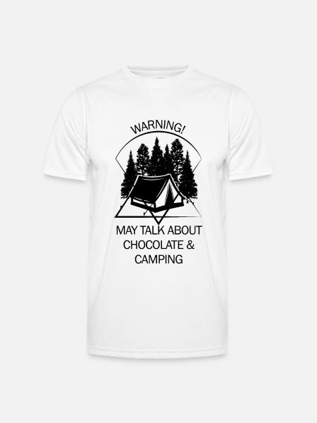 Tent Camping Camper Scout Bivouac - Men's Functional T-Shirt - white