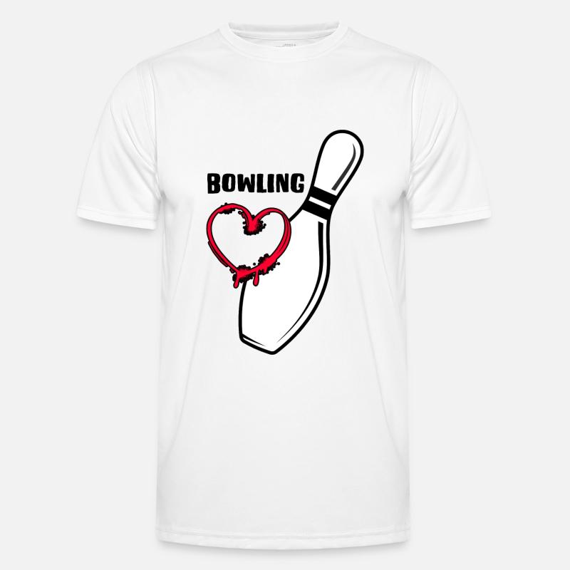 bowling strike bowlingbahn bowling-love Männer Funktions-T-Shirt