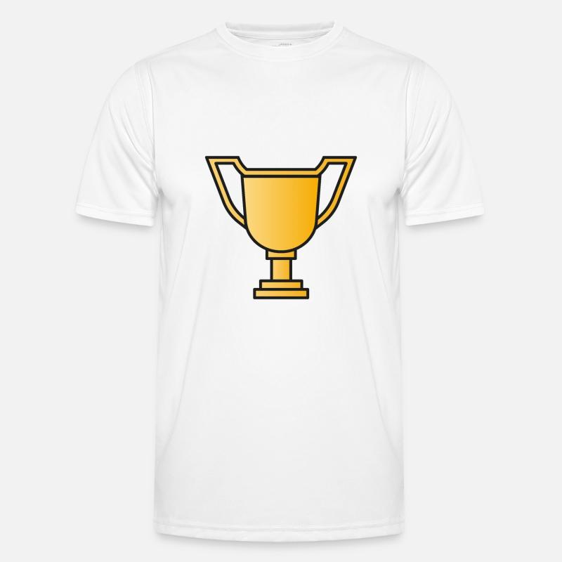 Pokal Trophäe Sieger Männer Funktions-T-Shirt
