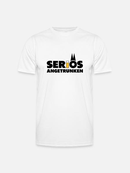 Seriös angetrunken mit Kölsch - Männer Funktions-T-Shirt - Weiß