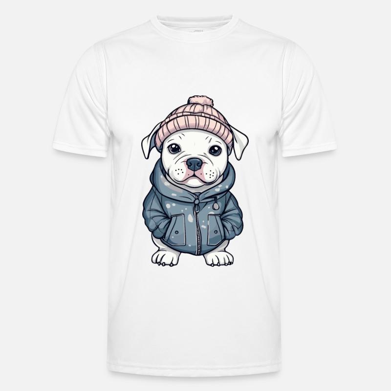 Pit Terrier Chien Élégant T-shirt sport Homme