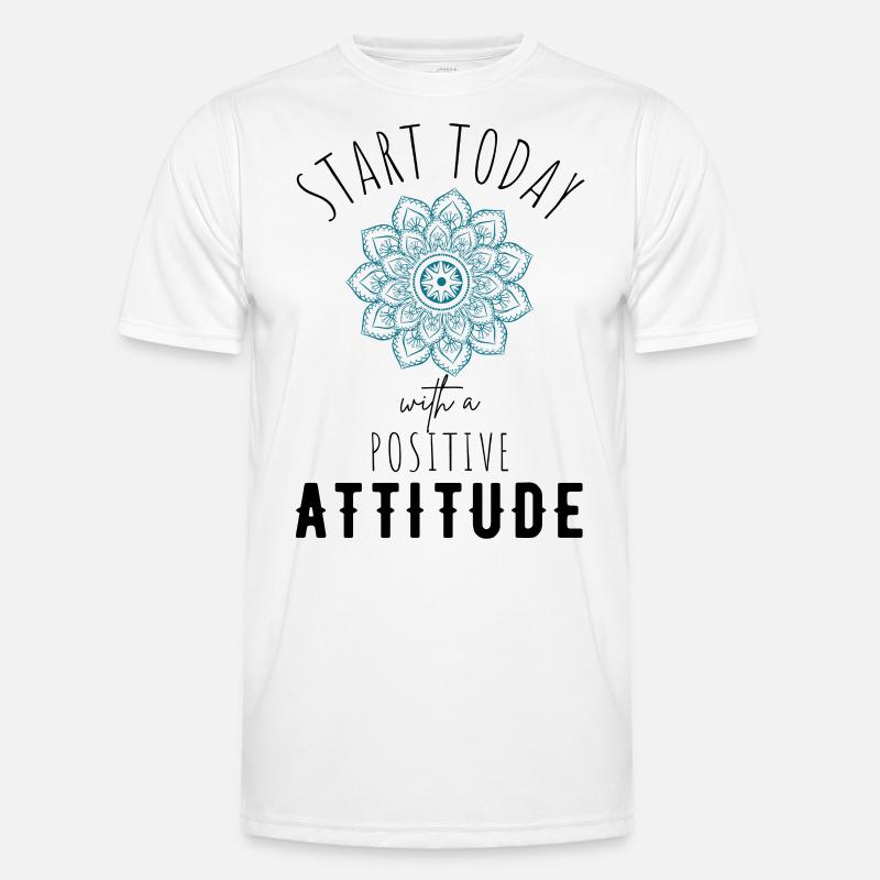 POSITIVE EINSTELLUNG MINDSET Motivation Männer Funktions-T-Shirt