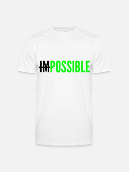 IMPOSSIBLE - POSSIBLE - Men's Functional T-Shirt - white