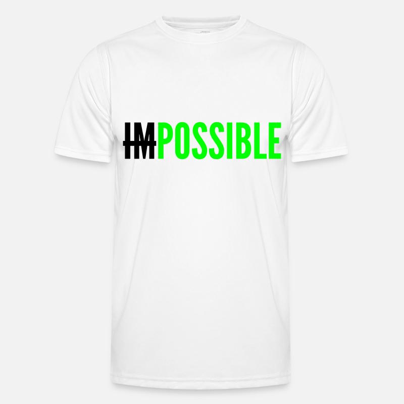 IMPOSSIBLE - POSSIBLE - Couleurs modifiables. T-shirt sport Homme
