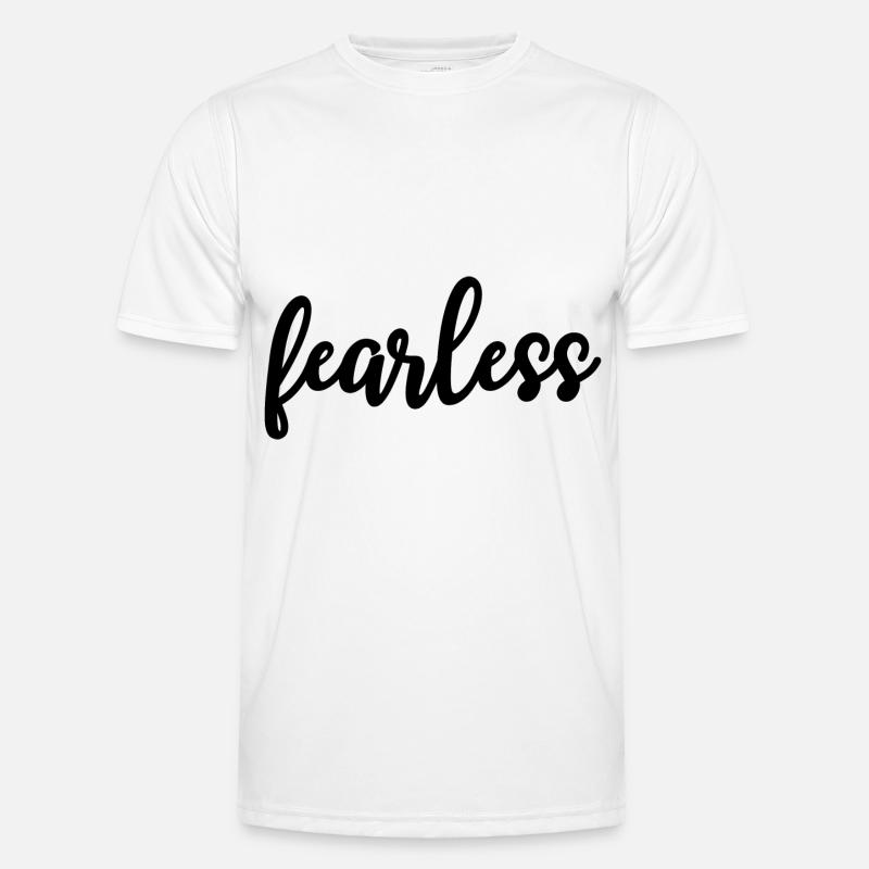 fearless calligraphy motivation Men's Functional T-Shirt