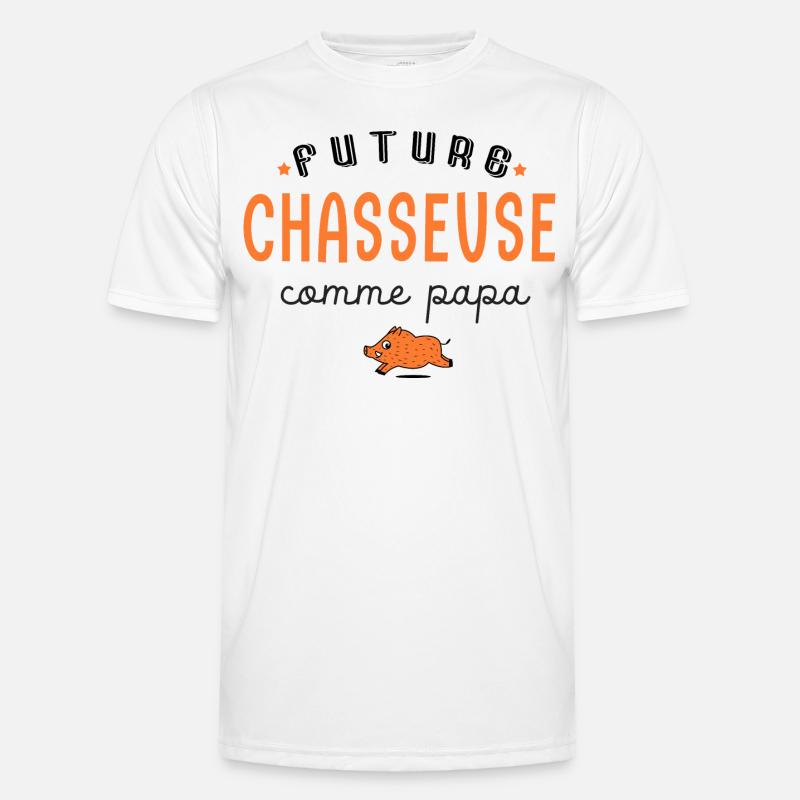 chasse future chasseuse comme papa T-shirt sport Homme