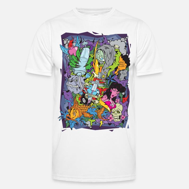 tattoo T-shirt sport Homme