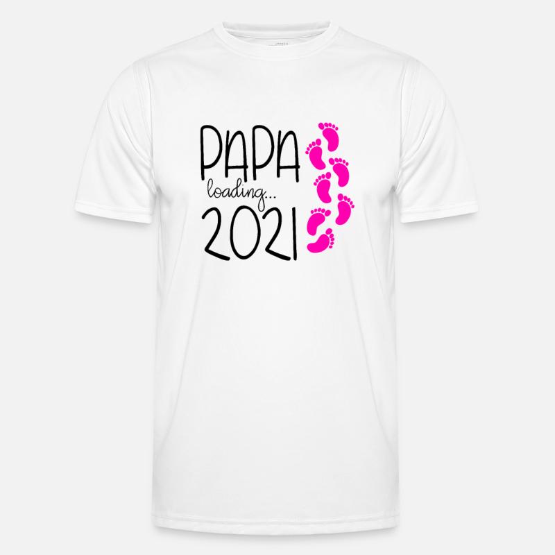 Papa loading 2021 | werdender Papa Geburt Tochter Männer Funktions-T-Shirt
